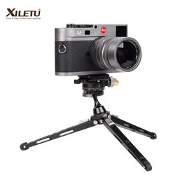Holders XILETU XBC20+XT18 High Bearing Desktop Bracket Mini Tabletop Tripod and Ball Head For DSLR Camera Mirrorless Camera Smartphone