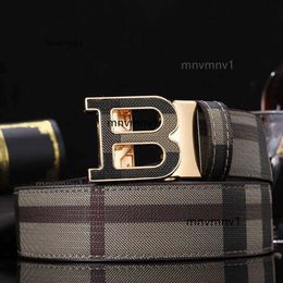 Belt burberyity Designer Belts Mens Jeans Automatic Colours Buckle Belt Waistband Letter 6 B Plaid Brand Business Casual Pants G4LE