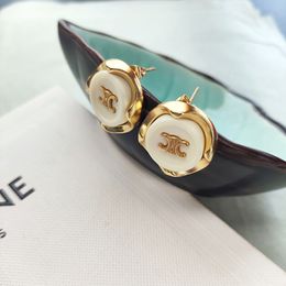 2024 new arrival luxury brand designer earrings stud 18k gold geometry love retro vintage earring earings ear rings wedding party jewelry for women