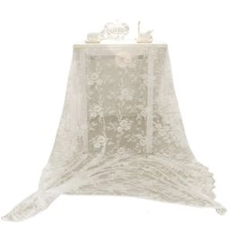 Table Cloth 150*300CM White/Black Table Cloth Lace Decorative el Wedding Party Dining Decorative Fabric Lace Tablecloth Rustic Home Decor 231216