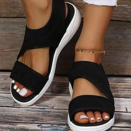 Sandals Women Classics Summer Sandalias Mujer Casual Flat Shoes For Soft Bottom Footwear Luxury Female