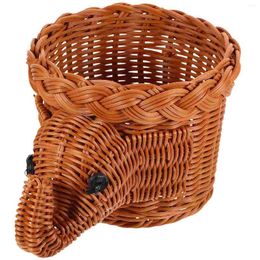 Dinnerware Sets Rattan Fruit Basket Baskets For Kitchens Bread Organizer Dried Plate Home Supply Fake Storage Elephant Shape Woven