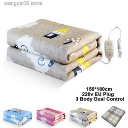 Space Heaters Electric Blanket Thicker Heater Double Body Warmer 150*180cm Heated Blanket Thermostat Electric Heating Blanket Electric Heating T231216