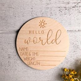 Other Festive & Party Supplies Set Of 20 Sun Hello World Baby Announcement Born Birth Sign222x