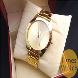 High Quality Fashion Gold Watch New Arrival Clover Quartz Sports Relojes Ladies Mens Dress Gold Cartoon Wrist Watches298G