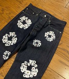 Streetwear Mens Hip Hop Print Baggy Jeans Denim Pants 2023 New Haruku Gothic Punk Rock High Waist Wide Leg Trousers