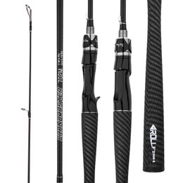 Boat Fishing Rods Fishing Rod Carbon Fibre Spinning/casting Lure Pole Bait Weight 4-35g 1.8m Reservoir Pond Ocean Beach Fast Bass Fishing Rods 231216