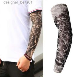 Sleevelet Arm Sleeves Men's Ice Sleeve Sun Protection Oversleeve Arm Tattoo Oversleeve Thin Outdoor Riding Hand Sleeve Arm Protection Sunshade DrivingL231216