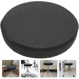 Chair Covers Elastic PU Leather Round Stool Cover Waterproof Pump Protector Bar Salon Thickened Small Seat For Steel