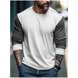 Men's T Shirts Shirt Man Long Sleeve Big Size Top Tshirt High Quality Male Pullover Tee 3d Print Streetwear Casual O-Neck Clothes