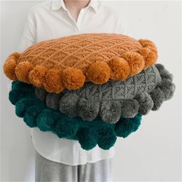 Cushion/Decorative Pillow 50CM Large Soft Stuffed Sunflower Plush Seat Cotton Cushion Living Bedroom Decor Pillow Props Decorative Pillows Sofa Cushions 231216