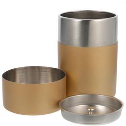 Storage Bottles Airtight Tea Containers For Bags Metal Leaf Stainless Steel Tin Jar