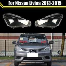 Replacement Front Headlight Cover for Nissan Livina 2013 2014 2015 Headlamps Transparent Lampshades Lamp Light Lens Glass Shell