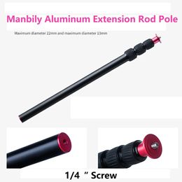 Accessories Manbily LR224 Camera Extension Monopod Rod 4 Sections Extend Pole for Tripod Selfie Stick with 1/4" Screw