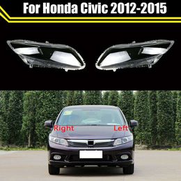 Headlamp Case for Honda Civic 2012 2013 2014 2015 Car Front Glass Headlight Cover Head Light Lens Caps Lamp Lampshade Shell
