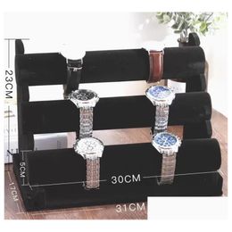 Jewelry Pouches, Bags Jewelry Pouches Arrivals Bracelet Stand Holder Chains Display Watch Collection Organizer Bangle Rack Storage Dro Dhjrl