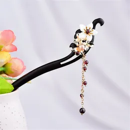 1pcs Modern Simple Wooden Hair Stick Women's Ancient Style Headdress Hanfu Cheongsam Accessories Handmade Hairpin Girl Gift