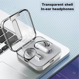 TWS Bluetooth wireless earphones In-ear headset Transparent shell Fingerprint control S168 Built-in Microphone High quality Sport Earphone Music headsets