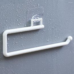 Kitchen Storage Roll Paper Towel Rack Self Adhesive Holder For Under Cabinet Over Door Utility Room/Pantry/Bathroom