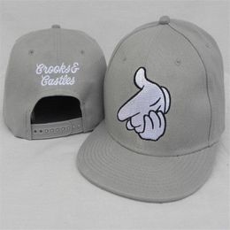 Crooks & Castles Bullet Snapback CRKS Gun N38 Caps & Hats Snapbacks Snap Back Hat Men Women Baseball Cap2774