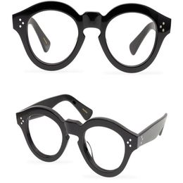 Men Optical Glasses Frame Brand Thick Spectacle Frames Vintage Fashion Round Eyewear for Women The Mask Handmade Myopia Eyeglasses2771