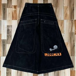 JNCO мешковатые широкие леггинсы Haruku в стиле хип-хоп, джинсы с большими карманами, мужские и женские брюки в стиле панк-рок, готические брюки с высокой талией, уличная одежда