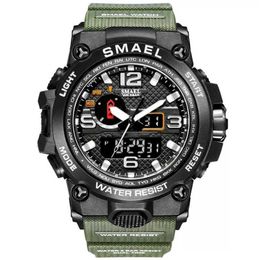 SMAEL Brand Fashion Men Sports Watches Men Analogue Quartz Clock Military Watch Male Watch Men's 1545 relog masculino 220113309T