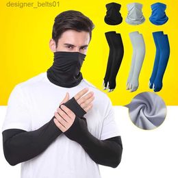 Sleevelet Arm Sleeves 2Pcs/Set Summer Ice Silk Cycling Sleeve Scarf Suit UV Arm Sleeves Protector Unisex Sun Protection Armbands Sunscreen AccessoriesL231216