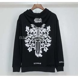 Heren Hoodies Designer Chrome Winter Sweatshirts Hart Hoodie Ch Lange Mouw Rits Jas Losse Capuchon Hoody Mannen Vrouw Hip Hop Chromees 938