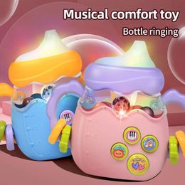 Mobiles Baby Bottle Toy Education Early Music Rattle Can Bite Gums 231215