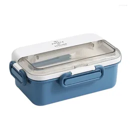 Dinnerware Lunch Box 304 Stainless Steel Student Office Worker With Cutlery Waterflood Heating Portable Divider Bento Cocina