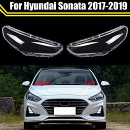 Car Front Shell Lamp Shade Transparent Headlight Glass Headlamp Lens Cover for Hyundai Sonata 2017 2018 2019