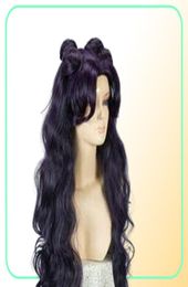 Sailor Moon Luna Artemis Brand New Long Purple Black Wig Cosplay Party Wig3451649