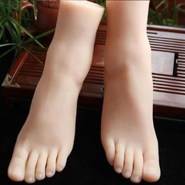 41 yard Real sexy doll female sexy Foot mannequin Blood vesse Silicone Pography Silk Stockings Jewellery Model soft Silica gel 1P168y
