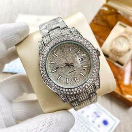 TM Watch New s fashion quartz battery complete calendar wacthes 36m diamond mens watches Wristwatches2373