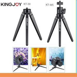 Holders KINGJOY KT30 /M5 Mini Tripod For Phone Camera Stand With Ball head Mobile Smartphone Holder tripod Flexible Holder Tripod Stand