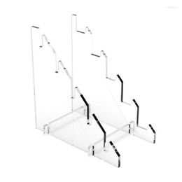 Hooks Knives Display Stand Plate Acrylic Clear For Pocket Knives Camp Survival Pocket292L