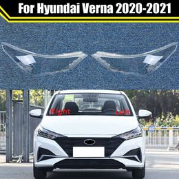 for Hyundai Verna 2020 2021 Auto Headlamp Caps Car Front Headlight Lens Cover Lampshade Lampcover Head Lamp Light Glass Shell