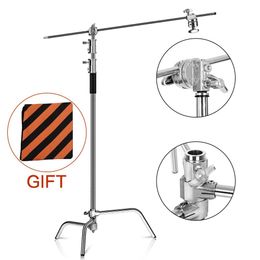 Holders Photo Studio 2.6M/8.5FT Stainless Steel Foldable Stable Light Stand Tripod Magic Leg Photography CStand For Spot Light Softbox