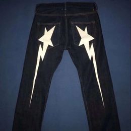 Star Graphic Print Baggy Jeans Denim Pants Women Men Haruku Hip Hop Punk Rock Gothic Wide Leg Trousers Streetwear