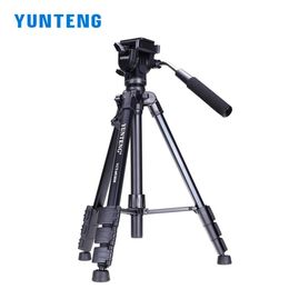 Accessories YUNTENG VCT691 Aluminium Tripod professional hydraulic head suitable for SLR camera tripod outdoor photography With handbag