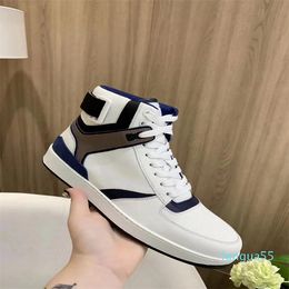 spring style high-top casual shoes luxury sports lace real leather size35-45
