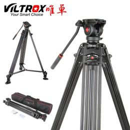 Accessories Viltrox VX18M 1.88M Camera Professional Portable Tripod Heavy Duty Video Tripod Fluid Head Aluminium Nonslip 10KG for Camcorder