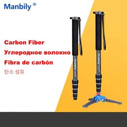 Holders Manbily C222 C333 65 inch Carbon Fibre Camera Monopod Portable Professional DSLR Tripod Monopod Stand Video Lightweight Monopod