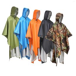 Raincoats Hooded Wet Weather Rain Poncho Shelter Lightweight Tarp Waterproof Raincoat For Adult Unisex Outdoor Activities Camping Hiking