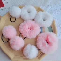 Hair Accessories 1 PC Lolita Plush Princess Headwear Kids Elastic Bands Children Ties Girls Baby Cute Headdress