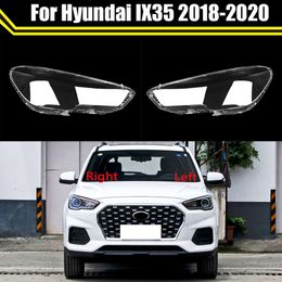 Car Front Headlamp Caps for Hyundai IX35 2018 2019 2020 Glass Headlight Cover Transparent Lampshade Lamp Lens Shell Light Case