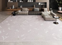 Light Luxury Living Room Carpet Full Study Office Carpet Stain-Resistant Wear-Resistant Crystal Velvet Table Carpet