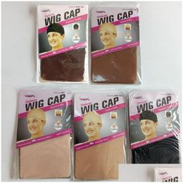 Wig Caps Deluxe Cap Hair Net For Weave Nets Stretch Mesh Making Wigs Size Drop Delivery Products Accessories Dhohd