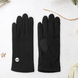 Cycling Gloves High-quality Velvet Winter With Fingertip Flap For Men Women Touch Screen Anti-slip Knit